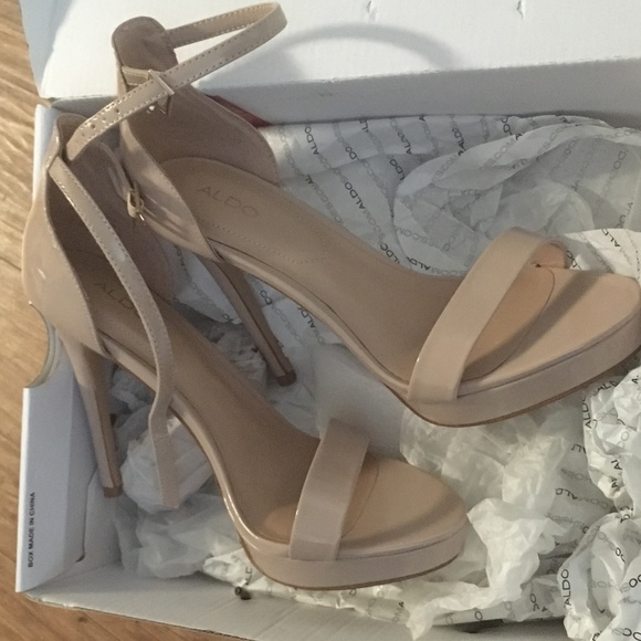 Aldo Madalene Heels Bone Multi